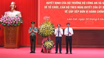 Công bố các quyết định về tổ chức, cán bộ tại Công an tỉnh Lào Cai mới