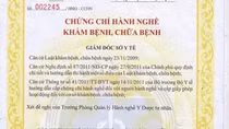 Tái diễn nạn mua bán, cho thuê chứng chỉ hành nghề y dược