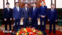 Chủ tịch nước Lương Cường tiếp nguyên Đại sứ đặc biệt Việt Nam-Nhật Bản