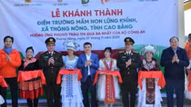 Cục Đào tạo tặng công trình điểm trường mầm non tại xã Thông Nông, tỉnh Cao Bằng