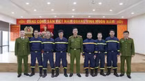 Sáu cán bộ Cảnh sát PCCC&CNCH Thủ đô lên đường thực hiện nhiệm vụ tại Myanmar