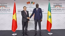 Lễ đón trọng thể Chủ tịch Quốc hội Trần Thanh Mẫn thăm chính thức Senegal