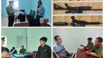 Khởi tố 3 thanh niên đi bắn cò bằng súng quân dụng