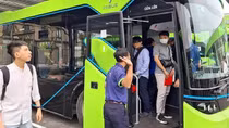 Hà Nội khai trương tuyến buýt điện miễn phí kết nối Lăng Bác - Bờ Hồ