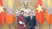 Chủ tịch Quốc hội Trần Thanh Mẫn hội kiến Quốc vương Bhutan