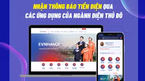 Nhận thông báo tiền điện tự động qua hệ sinh thái chăm sóc khách hàng EVNHANOI