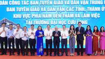Ban Tuyên giáo và Dân vận Trung ương khảo sát thực tế mô hình đổi mới sáng tạo tại Vĩnh Long
