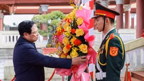 Thủ tướng Phạm Minh Chính dâng hương tại khu lưu niệm đồng chí Phạm Văn Đồng