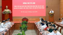 Tổng Bí thư làm việc với Đảng ủy Mặt trận Tổ quốc, các đoàn thể Trung ương