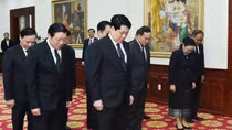 Lãnh đạo cấp cao Đảng, Nhà nước viếng đồng chí Khamtay Siphandone