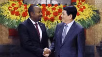 Chủ tịch nước Lương Cường tiếp Thủ tướng Ethiopia
