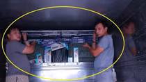Lắp vách ngăn trong thùng xe tải để vận chuyển gần 10 ngàn gói thuốc lá lậu