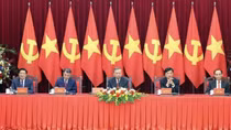 Tổng Bí thư Tô Lâm tiếp Trưởng đoàn chính đảng các nước