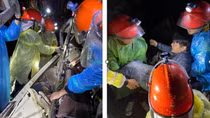 Khẩn trương cấp cứu nạn nhân xe khách Phương Trang bị sạt lở đất vùi lấp