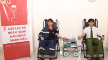 Chiến sĩ Công an Sơn La hiến máu cứu bệnh nhân qua cơn nguy kịch