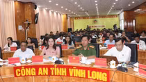 Công an Vĩnh Long tổ chức hội thảo lấy ý kiến về các dự án Luật, Pháp lệnh