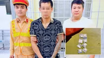 Tuần tra đêm, CSGT cùng Công an phường bắt kẻ mang ma túy