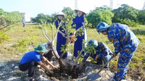 Huyện đảo Trường Sa hưởng ứng "Tết trồng cây đời đời nhớ ơn Bác Hồ"