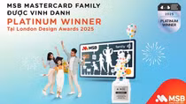 Thẻ MSB Mastercard Family được vinh danh tại London Design Awards 2025