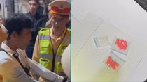 Trên đường tuần tra, CSGT bắt giữ đối tượng mang ma túy
