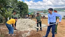 Công an Lâm Đồng khởi công xây nhà cho hộ nghèo vùng dân tộc thiểu số