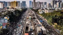 Phân luồng giao thông khi sửa chữa đường Vành đai 3 trên cao