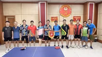 Giao lưu bóng bàn giữa Báo CAND và Báo Nhân Dân
