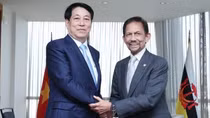 Chủ tịch nước Lương Cường hội kiến Quốc vương Brunei