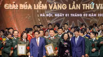 Trao Giải Búa liềm vàng năm 2023: Báo CAND đoạt 1 Giải B, 1 Giải C và Giải tác phẩm xuất sắc nhất về chống DBHB