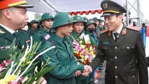Nô nức khí thế ngày giao, nhận quân tại Thái Bình