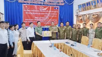 Công an tỉnh Hà Tĩnh chúc Tết cổ truyền Bunpimay Lào