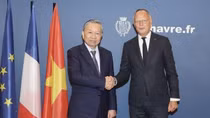 Tổng Bí thư, Chủ tịch nước Tô Lâm gặp làm việc với Thị trưởng thành phố Le Havre