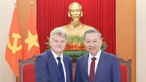 Tổng Bí thư Tô Lâm tiếp Đoàn cấp cao Đảng Cộng sản Pháp