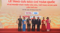 Trao Giải Báo chí toàn quốc “Vì sự nghiệp phát triển Văn hóa, Thể thao và Du lịch” lần thứ hai