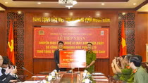 Trường Đại học PCCC tiếp nhận 3 máy bơm chữa cháy do công ty Shibaura Nhật Bản trao tặng
