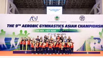 Việt Nam dẫn đầu toàn đoàn tại Giải vô địch Thể dục Aerobic Châu Á lần thứ 9