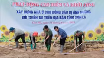 Khởi công xây dựng nhà ở hỗ trợ người dân sau mưa lũ