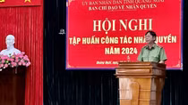 Hội nghị tập huấn công tác nhân quyền tỉnh Quảng Ngãi năm 2024