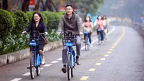Hà Nội chính thức mở làn đường dành riêng cho xe đạp