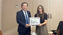 Bí thư Tỉnh ủy Hải Dương Trần Đức Thắng làm việc với Thị trưởng TP Rivas-Vaciamadrid (Tây Ban Nha)