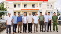 Bí thư Tỉnh uỷ Sóc Trăng kiểm tra tiến độ xây dựng các trụ sở Công an trên địa bàn