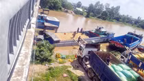 Đình chỉ hoạt động của bến thủy không phép trên sông Giang Thành
