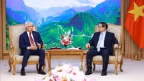 Thủ tướng Phạm Minh Chính tiếp Quốc vụ khanh Bộ Ngoại giao Nhà nước Qatar