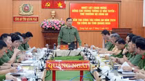 Thứ trưởng Lê Văn Tuyến làm việc với Công an tỉnh Quảng Ngãi