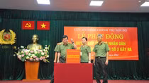 Công an các đơn vị, địa phương ủng hộ nhân dân bị thiệt hại do cơn bão số 3 gây ra