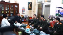 Thứ trưởng Trần Quốc Tỏ thăm hỏi, chúc Tết gia đình các đồng chí nguyên lãnh đạo Bộ Công an