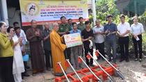Công an huyện Càng Long vận động trên 250 triệu đồng hỗ trợ gia đình thiệt hại do hỏa hoạn