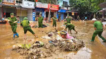 Công an Tuyên Quang: Lũ rút đến đâu, khắc phục đến đó