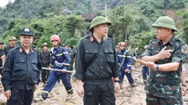 Công an Điện Biên tìm kiếm người dân mất tích sau trận lũ tại xã Mường Pồn