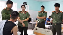 Thượng úy Cảnh sát cơ động bị thương khi truy bắt tội phạm